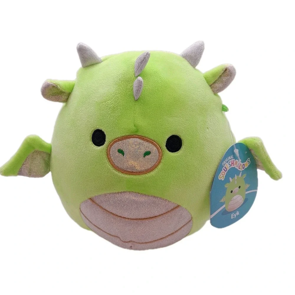 Squishmallows Eyk the Green Gold Dragon 8
